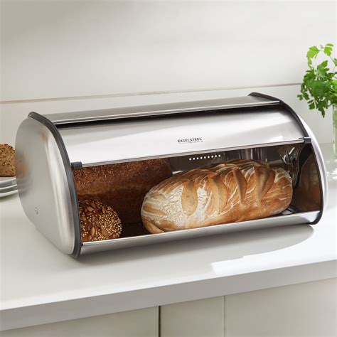 stainless steel bread box home outfitters|best rated bread boxes.